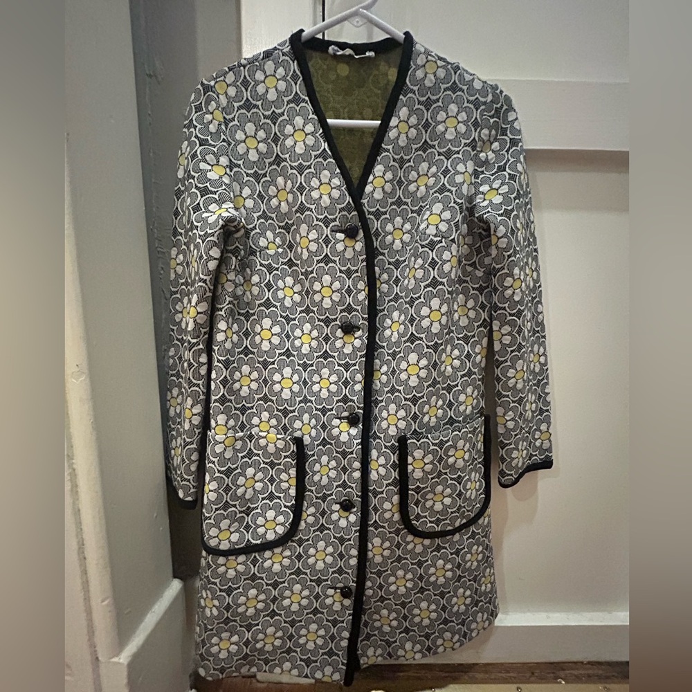 Vintage Retro Floral Coat